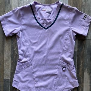 Grey’s anatomy purple scrub set.